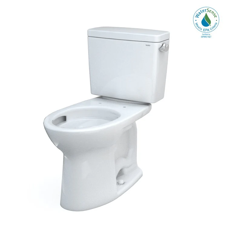 Toilet Drake 2 Pieces Universal Height Cotton Elongated ADA 30-1/8 Inch 1.28 Gallons per Flush Right Hand Chrome Less Seat - Frankwebs