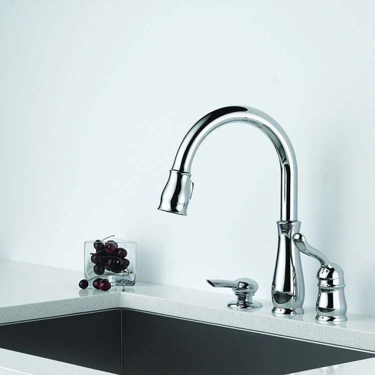Leland Single Handle Pull Down Kitchen Faucet - Frankwebs