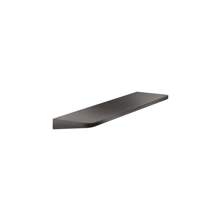 Shelf Universal Circular Wall Mount Brushed Black Chrome 16 Inch Metal - Frankwebs