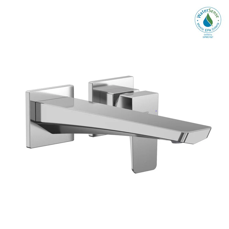 Lavatory Faucet GE Wall Mount Long 1 Lever ADA CALGreen/WaterSense Brushed Nickel 1.2 Gallons per Minute - Frankwebs