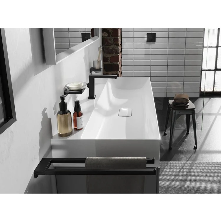 Towel Bar AddStoris 18 Inch Dual Matte Black Metal - Frankwebs