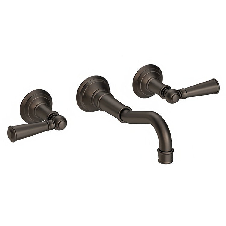 Lavatory Trim Jacobean Wall Mount 2 Lever Polished Gold PVD ADA Low Arc 1.2 Gallons per Minute - Frankwebs