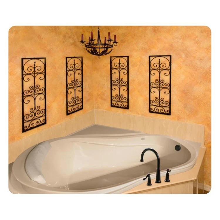 Combination Tub Designer Collection Eclipse 64 x 64 x 21 Inch Right Hand Drain Bone Corner - Frankwebs