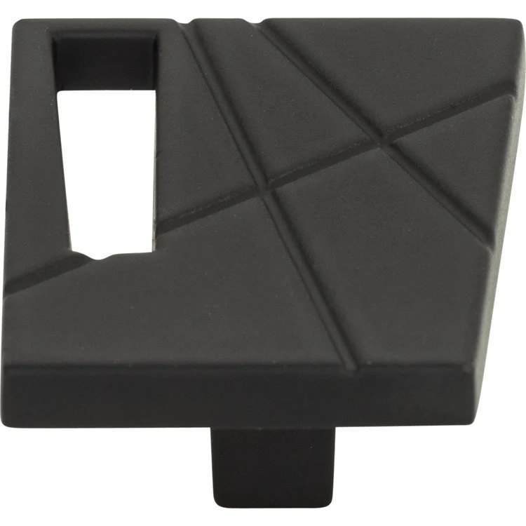 Knob Atlas Modernist Right Matte Black Zinc Alloy 1-3/4 Inch - Frankwebs