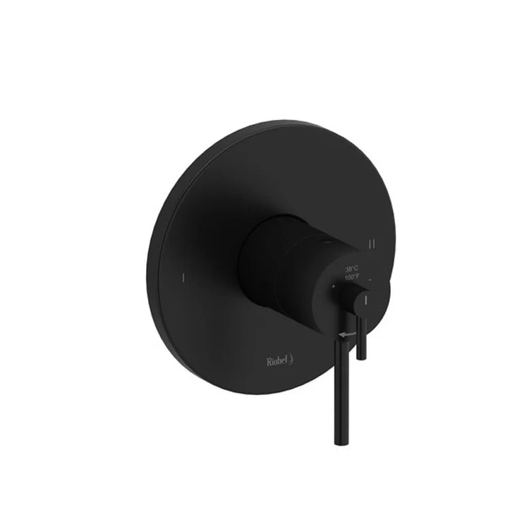 Thermostatic and Pressure Balance Valve Trim GS 1/2 Inch Round 2-Way No Share 3 Function 1 Lever Chrome ADA 6.0 Gallons per Minute - Frankwebs