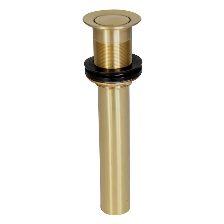 Pop-Up Drain 11 x 9 x 6 Inch Matte Black Brass for Sinks with 1-1/2 Inch Maximum Thickness - Frankwebs