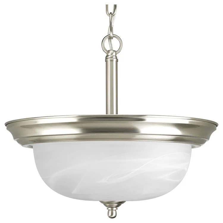 Melon Two-Light Semi-Flush Mount Ceiling Light with Alabaster Glass - Frankwebs