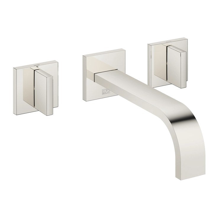 Lavatory Faucet MEM Wall Mount Mixer 2 Lever ADA WaterSense Chrome 1.2 Gallons per Minute Less Drain 3 Hole - Frankwebs