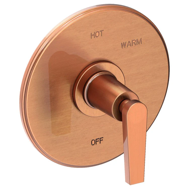 Pressure Balance Valve Trim Dorrance Round 1 Lever Midnight Chrome ADA Depth 3-1/6 Inch - Frankwebs