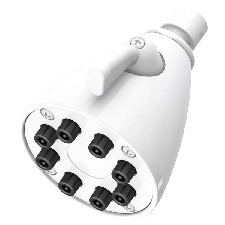 Single-Function Eight-Jet Showerhead - Aged Brass - Frankwebs