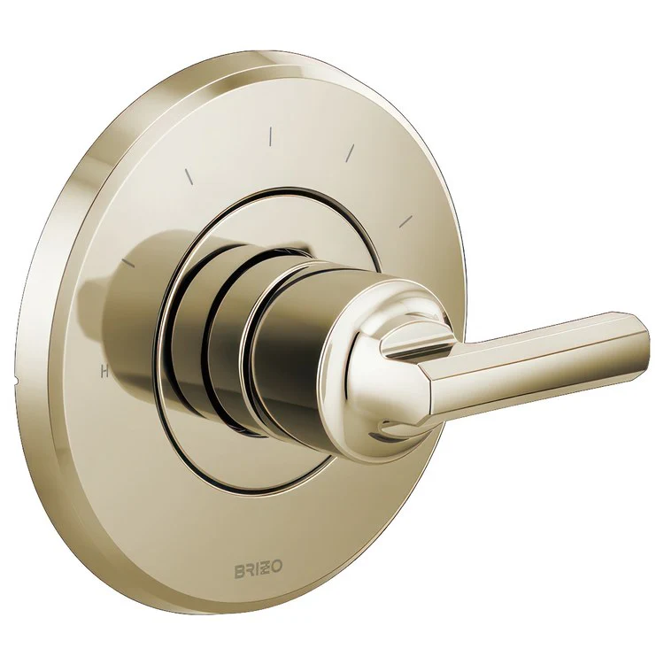 Thermostatic Trim Levoir Sensori Valve Less Handle Brilliance Luxe Gold ADA Brass 7 Inch - Frankwebs
