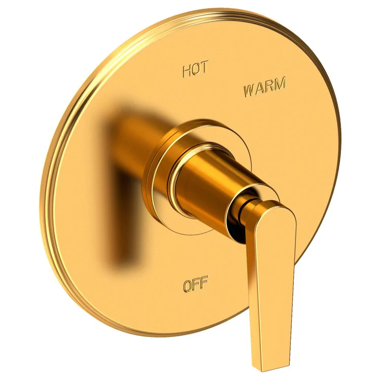 Pressure Balance Valve Trim Dorrance Round 1 Lever Midnight Chrome ADA Depth 3-1/6 Inch - Frankwebs