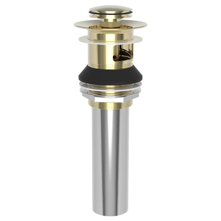 Push Drain Lavatory Drain Aged Brass Brass for 1-5/8IN to 1-3/4IN Openings - Frankwebs