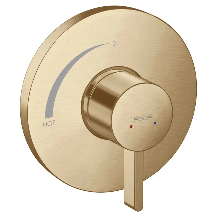 Pressure Balance Valve Trim Ecostat Round Single Function 1 Lever Brushed Bronze ADA 5.44 Gallons per Minute - Frankwebs