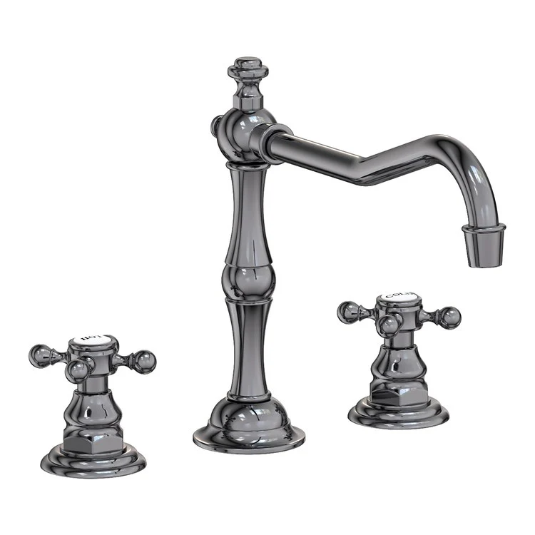 Kitchen Faucet Chesterfield 8 to 20 Inch Spread 2 Cross ADA Antique Brass Spout Height 5-13/16 Inch Spout Reach 9-7/16 Inch 1.8 Gallons per Minute - Frankwebs