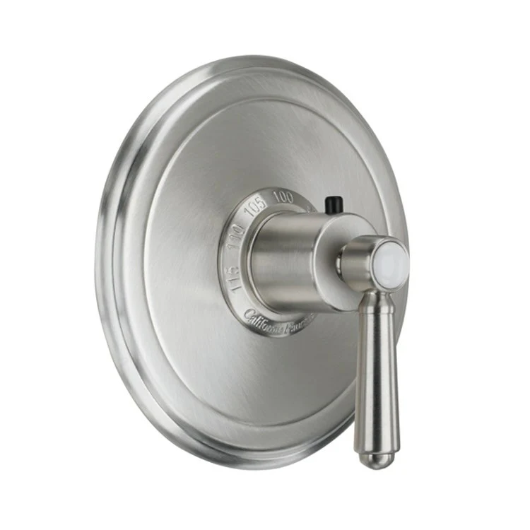 Thermostatic Trim Montecito Round 3/4 Inch 1 Lever Satin Nickel ADA for Requires Rough Valve TH75-R Handle and Escutcheon Brass - Frankwebs