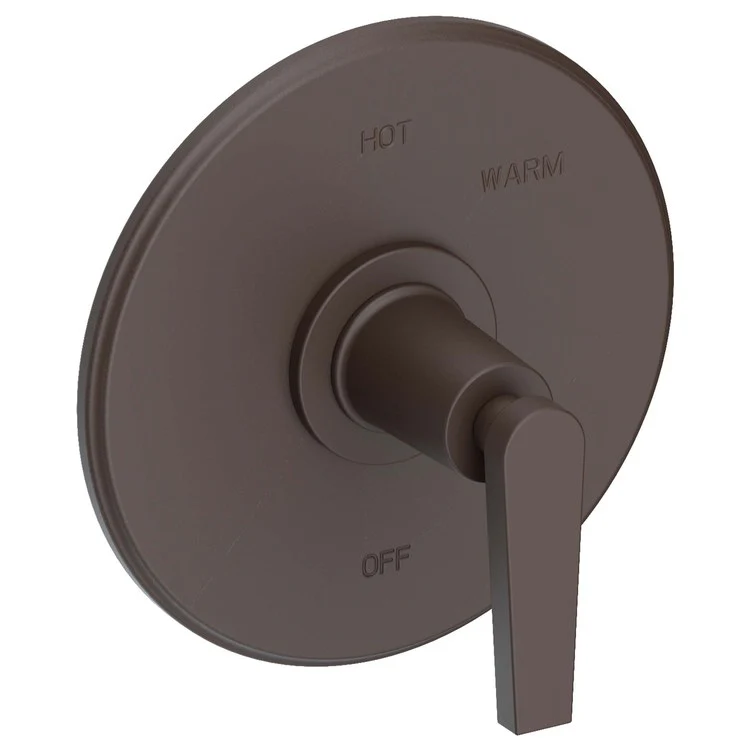 Pressure Balance Valve Trim Dorrance Round 1 Lever Midnight Chrome ADA Depth 3-1/6 Inch - Frankwebs