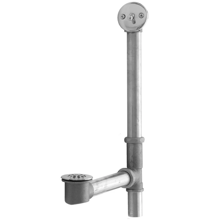 Tub Drain Bottom Outlet Standard Trip Lever Faceplate 2 Hole Waste Caramel Bronze Fixed 1-1/2 Inch Brass 20 Inch - Frankwebs