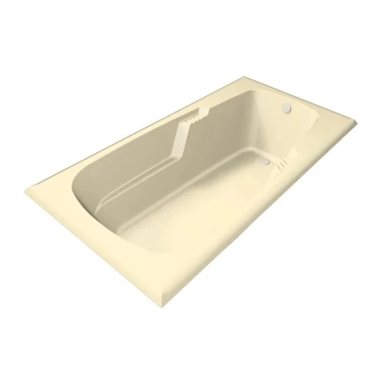 Combination Tub Designer Collection Isabella 60 x 36 x 19 Inch Drop-In End Drain Bone Rectangle - Frankwebs