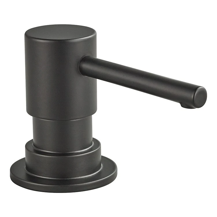 Soap Dispenser Solna Matte White Deck Mount Plastic Brass Pump - Frankwebs