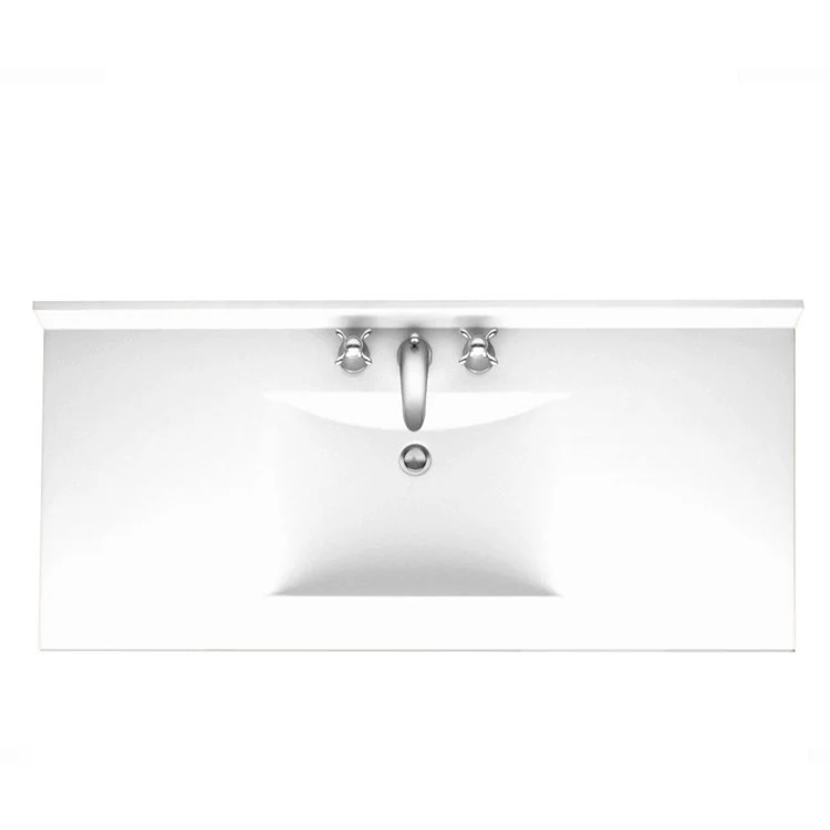 Vanity Top Contour 49 x 22 Inch ADA White Swanstone - Frankwebs