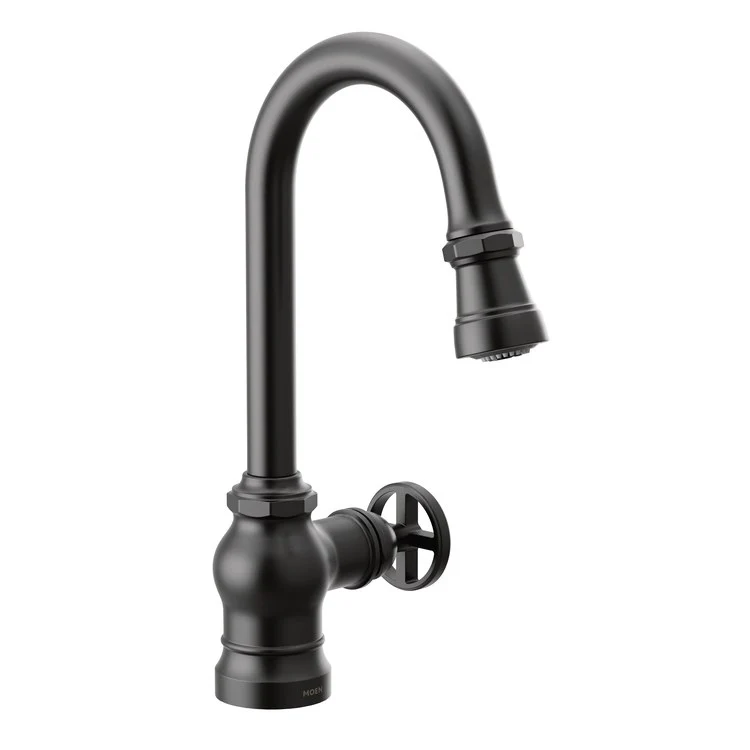 Bar Faucet Paterson 1 Lever ADA Matte Black Pull Down - Frankwebs