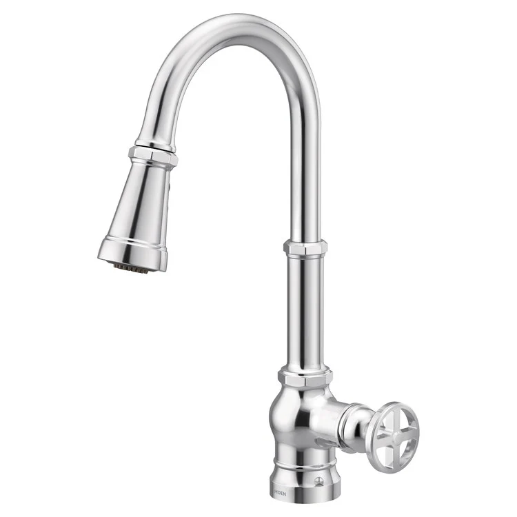 Kitchen Faucet Paterson 1 Lever ADA Chrome High Arc 360DEG 1 Hole 1.5 Gallons per Minute - Frankwebs