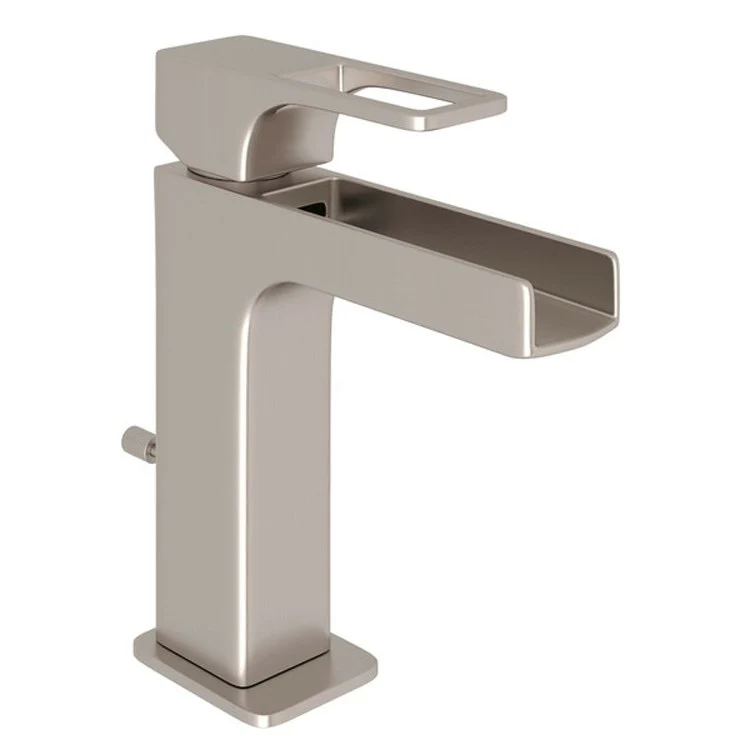 Lavatory Faucet Quartile 1 Metal Loop Lever Satin Nickel 1.6 Gallons per Minute - Frankwebs