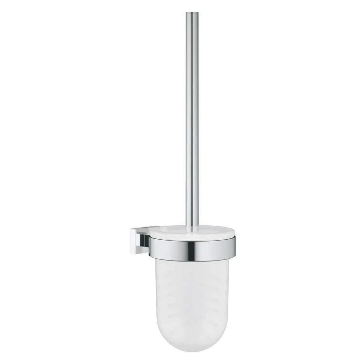 Essentials Cube Wall-Mount Toilet Brush with Holder - Frankwebs