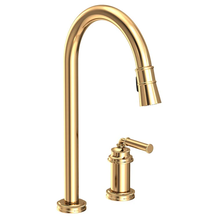Kitchen Faucet Taft 1 Lever ADA Antique Brass Pull Down Spout Height 10-1/5 Inch 1.8 Gallons per Minute - Frankwebs