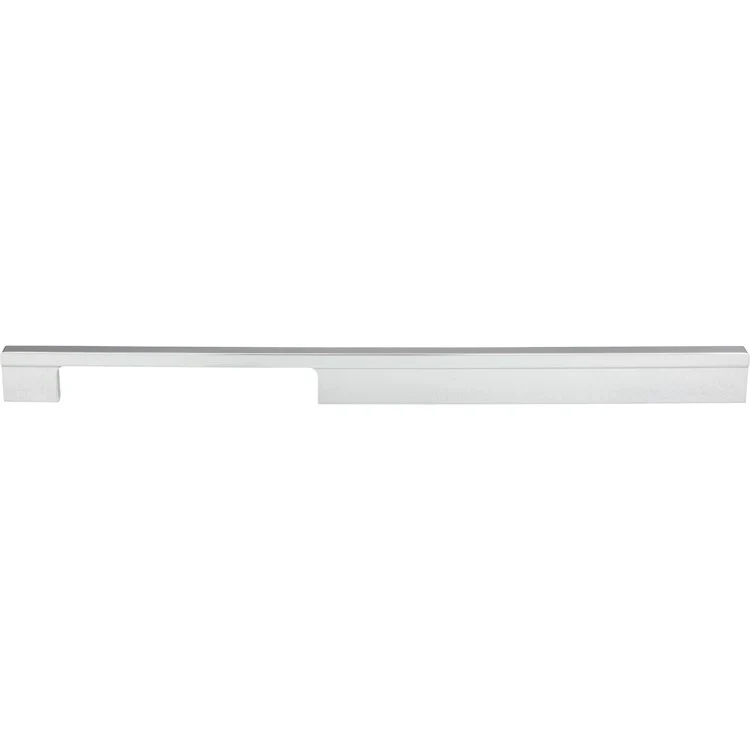Drawer Pull Atlas Off Centers Polished Chrome Aluminum 12-5/8 Inch 15-3/4 x 3/8 Inch - Frankwebs