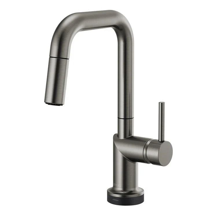 Bar Faucet Odin 1 Less Handle ADA Brilliance Polished Nickel SmartTouch Pull Down with Square 1.8 Gallons per Minute - Frankwebs