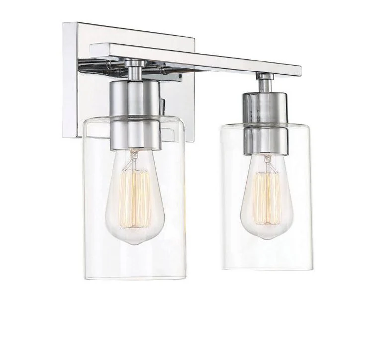 Lambert Two-Light Bathroom Vanity Fixture - Frankwebs
