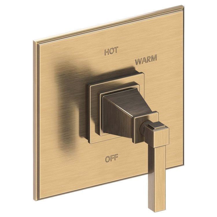 Pressure Balance Valve Trim Malvina Square 1 Lever Venetian Bronze ADA Depth 4 Inch - Frankwebs
