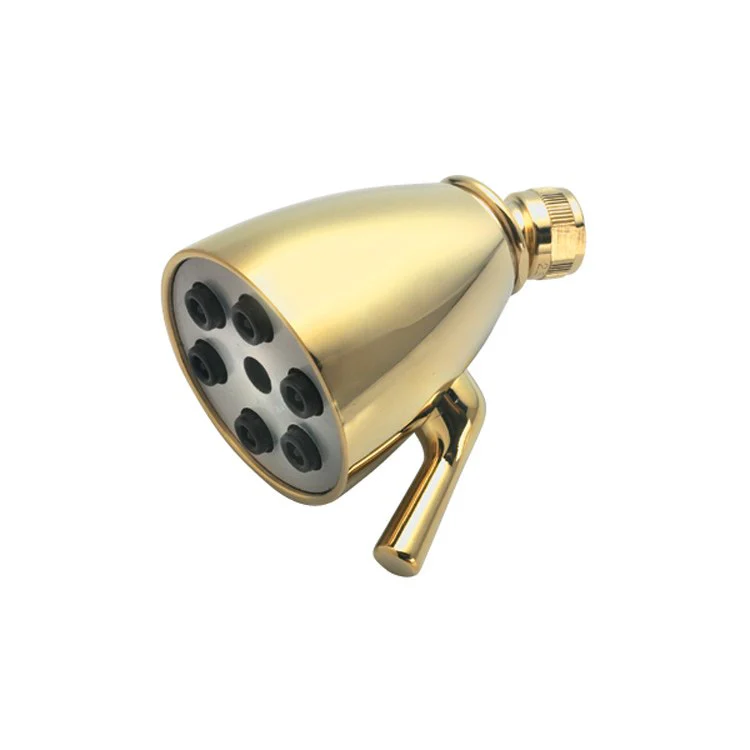 Showerhead 1 Function Round Polished Chrome 2-1/2 Inch 2.0 Gallons per Minute 6 Jets - Frankwebs
