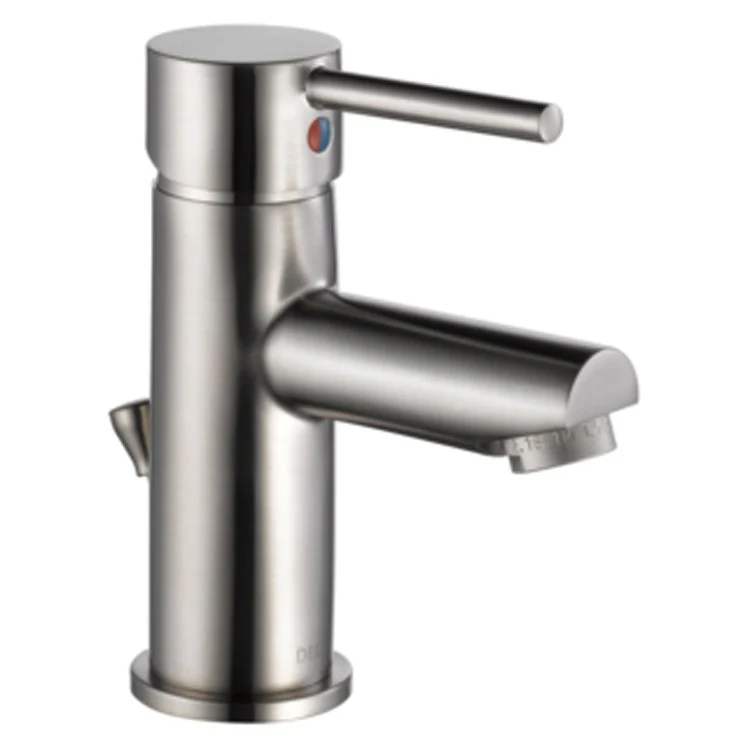 Contemporary Round Single Handle Bathroom Faucet with Pop-Up Drain - Frankwebs