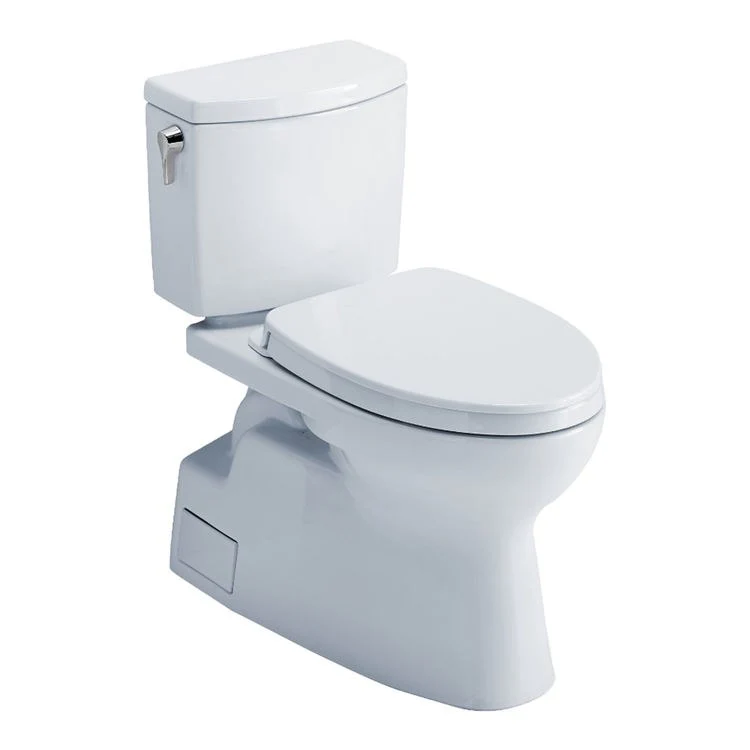 Toilet Vespin II 2 Pieces Universal Height Bone Elongated ADA 30 Inch 1.0 Gallons per Flush Left Hand Chrome Soft Close - Frankwebs