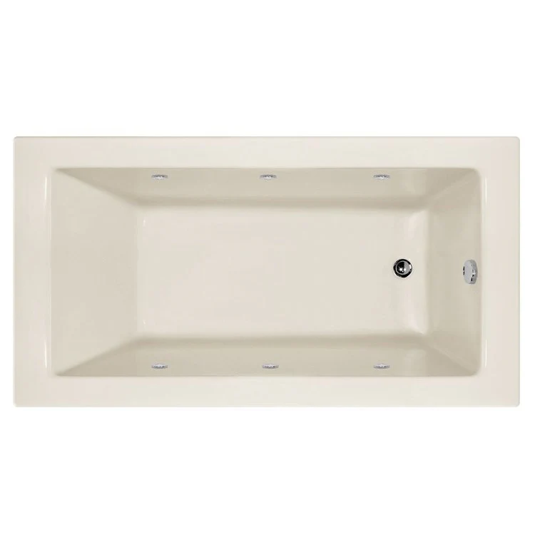 Combination Tub Designer Collection Sydney 60 x 32 x 17 Inch Right Hand Drain Biscuit Rectangle - Frankwebs