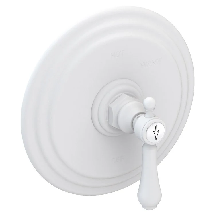 Pressure Balance Valve Trim Chesterfield Round 1 Lever Antique Brass ADA Depth 3-2/3 Inch - Frankwebs