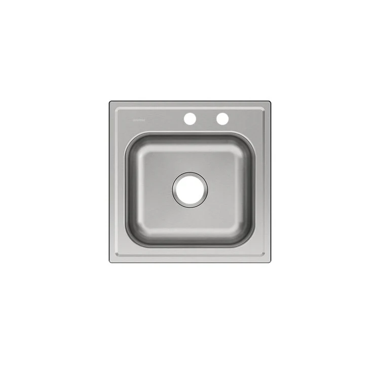 Laundry Sink Dayton Premium 25 x 22 Inch Single Bowl MR2 Hole Premium Highlighted Satin Drop-In - Frankwebs