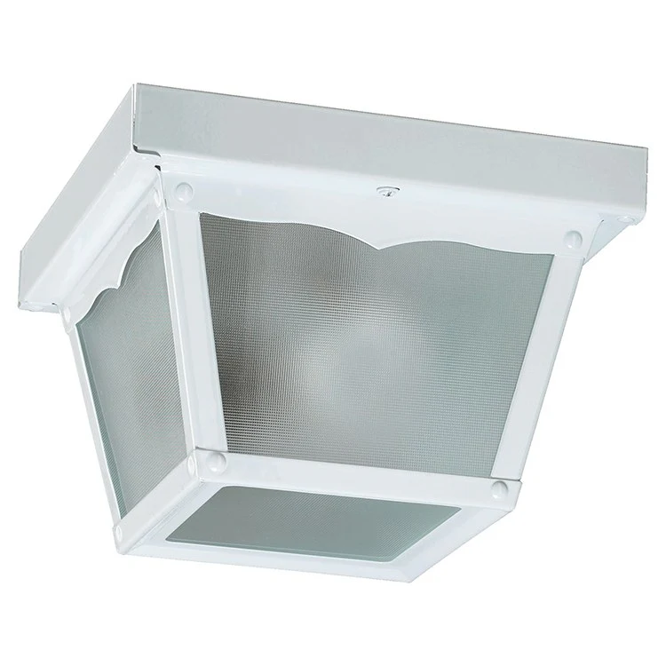 Signature Cage Single-Light Outdoor Flush Mount Ceiling Fixture - Frankwebs