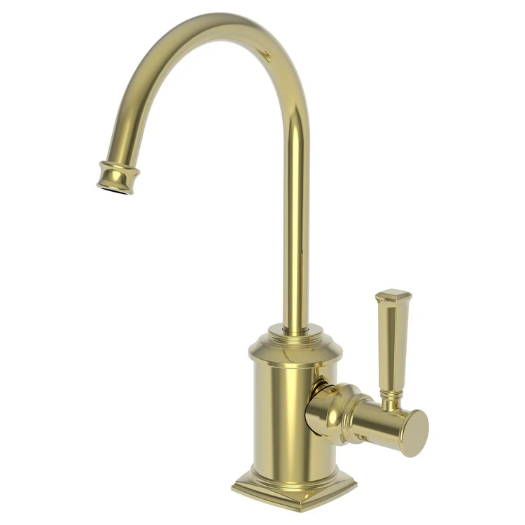 Cold Water Dispenser Zemora 1 Lever ADA Gooseneck Satin Brass PVD - Frankwebs