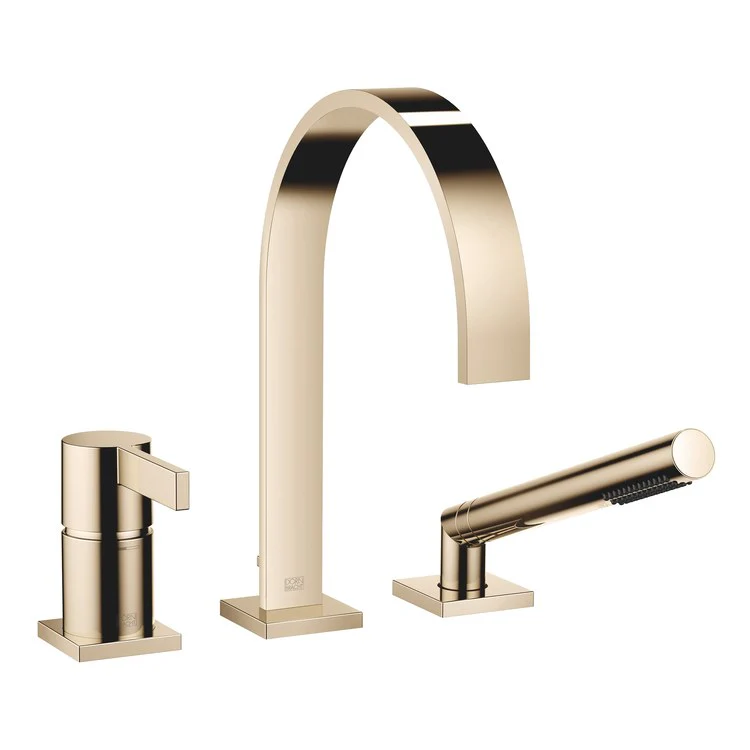 Tub Filler MEM Mixer for Deck Mount with Handshower 1 Lever Chrome - Frankwebs