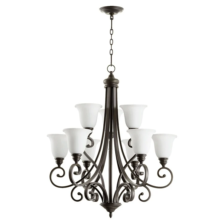 Bryant Nine-Light Two-Tier Chandelier - Frankwebs