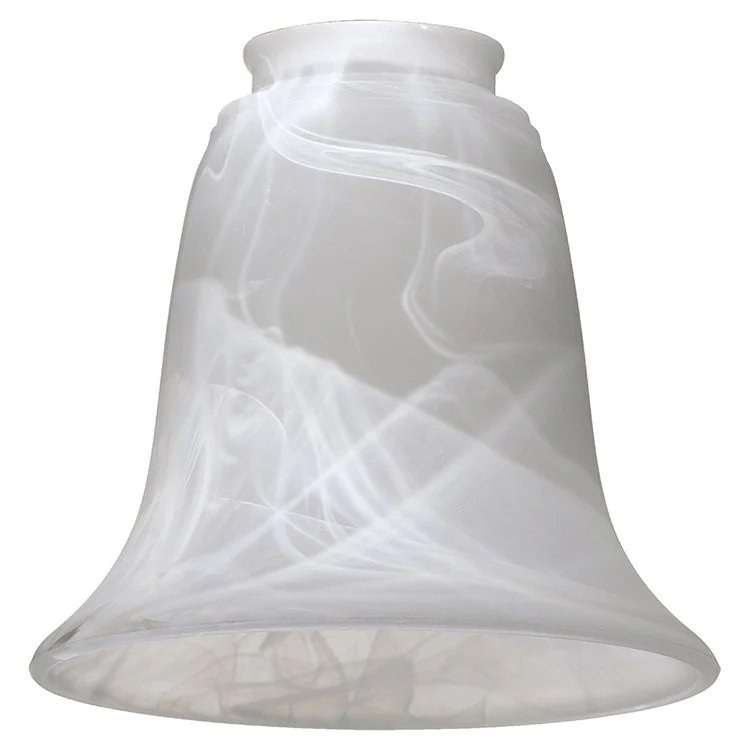 Replacement White Faux Alabaster Glass Tulip Shade with 2.25