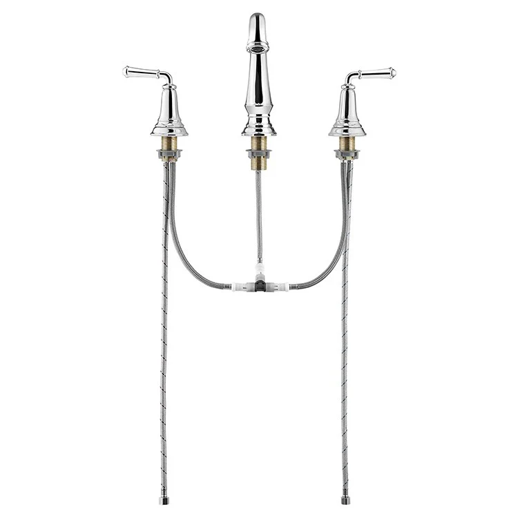 Delancey Two Handle Widespread Bathroom Faucet with Pop-Up Drain - Frankwebs