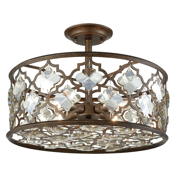 Armand Four-Light Semi-Flush Mount Ceiling Fixture - Frankwebs