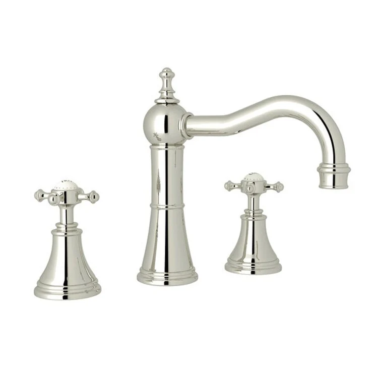 Lavatory Faucet Georgian Era 2 Cross English Gold 1.2 Gallons per Minute Swivel Column Spout - Frankwebs