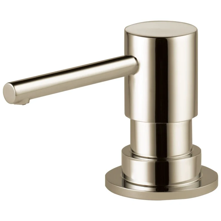 Soap Dispenser Solna Matte White Deck Mount Plastic Brass Pump - Frankwebs