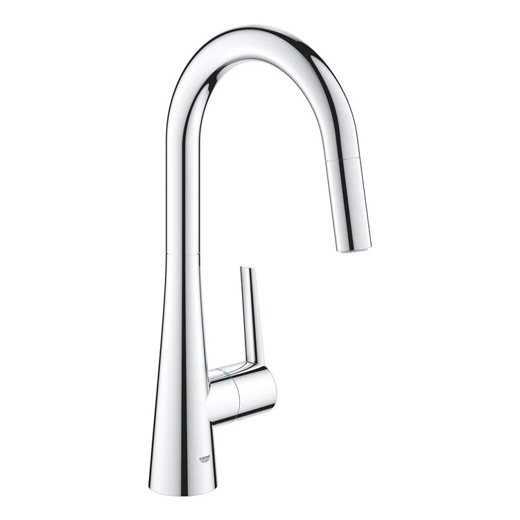 Zedra/Ladylux Single Handle Pull-Down Kitchen Faucet with Dual-Function Spray Head - Frankwebs